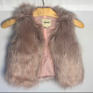 🐳Cherokee Pink Faux Fur Vest